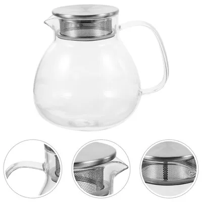 Buy Clear Glass Teapot With Infuser 1000ml - Gong Fu Tea Maker- • 15.35£