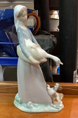 Buy Lovely Lladro Girl With Goose And Dog Figurine No 4866 Made In Spain SU415 • 30£