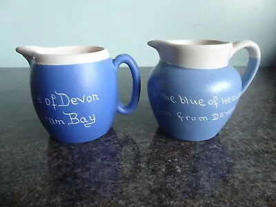 Buy Vintage - Devonware - Devon Ware - Blueware -  Two Jugs - Devon • 9.99£