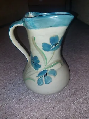 Buy Vintage Myott Son And Co. Art Deco Water Jug Hand Painted Flower Design • 35£