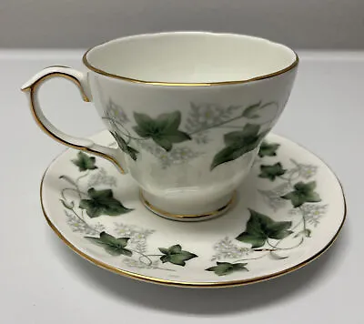 Buy Duchess Bone China England Green IVY 509 Tea Cup & Saucer Gold Trim • 16.40£