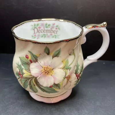 Buy Vintage Queen’s December Holly Fine China Mug Made In England Crownford Product • 19.90£