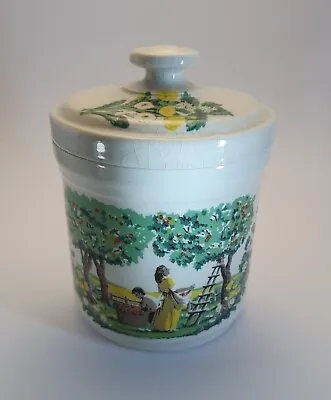 Buy 1982 Dorn Williams Cardigan Pottery National Trust Canister Jar Airtight Lid • 5£