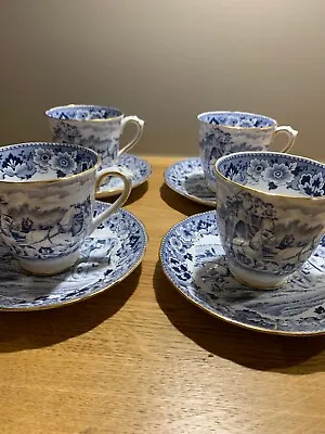 Buy 4 X Tuscan Fine English Bone China Tea Cup & Saucers • 12.50£