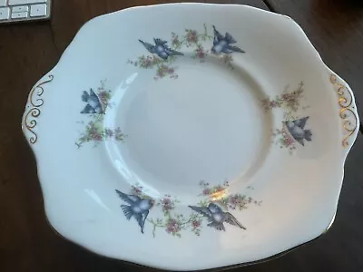 Buy WW2 Blue Birds Tea Plate Vera Lynn -Royal Albert Crown China 10 Inches No Cracks • 4.50£