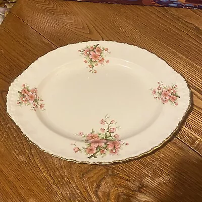 Buy 1 Vintage Art Deco Grindley Cream Petal Pink Blossom Serving Plate Platter • 19.90£