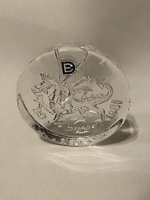 Buy DARTINGTON Glass Paperweight Marriage Of Charles And Diana • 8£