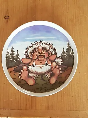 Buy Vintage Anni Woldvik Norge Troll Sleeping Decorative Ceramic Plate 19cm • 12.99£
