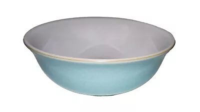 Buy Denby Pottery Blue Linen Pattern 6½” Soup Or Cereal Bowl Made In Stoneware • 6.95£