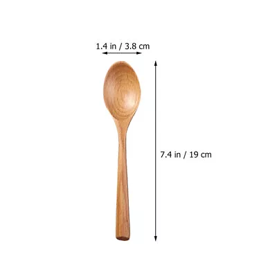 Buy 3 Pcs Forks Spoons Kit Wooden Cutlery Tableware Set Beech • 6.69£
