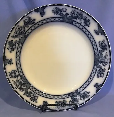 Buy Antique Keeling & Co Losol Ware Beverley Flow Blue Dinner Plate - England • 23.71£