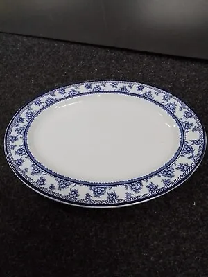 Buy Vintage Torbrex Stanley Pottery Burslem Blue & White Oval Platter • 10£