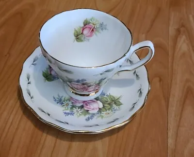Buy Royal Vale Tea Pink Roses Cup And Saucer Bone China Made In England • 11.38£