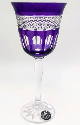 Buy 2 X Handmade Wine Glasses 250 Ml Cobalt Blue Polish • 29.99£