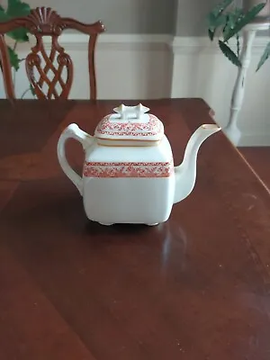 Buy 6.8  Old Antique Unknown? ? Porcelain Square Teapot No Markings Floral Design • 4.73£