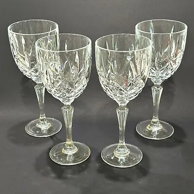 Buy Marquis By Waterford MARKHAM Crystal Wine Glasses Goblets 4 Pieces 8 5/8 Inch • 37.52£