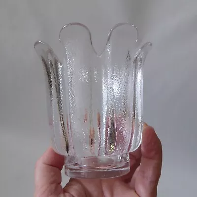 Buy Vintage Dartington Frank Thrower FT333 Art Glass Tealight Candle Holder. 1980s • 10£