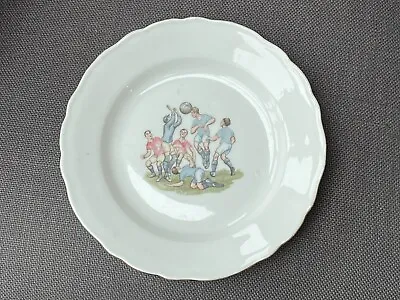 Buy 1940s 1950s Football Footballers Plate Dish Porsgrund Norway Scandinavia Pottery • 24£