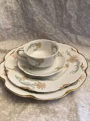Buy 4 Piece Setting Haviland France Limoges P.D.G.C. Indianapolis. Cup, Saucer 5.5 I • 33.78£