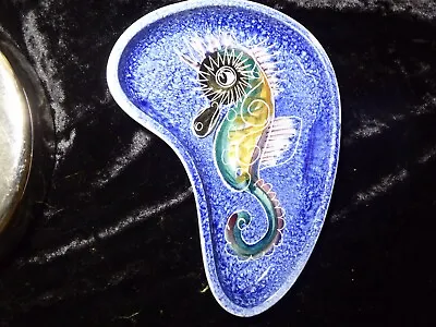 Buy Jo Lester Isle Of Wight Pottery1950s 1970s Seahorse Kidney  Dish 6 1/4 X 4 1/2   • 25£