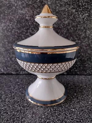 Buy Quality Vintage German P K  Porcelain Lidded Bon Bon Dish Gold Details 18cm • 15.95£