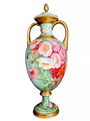 Buy Rare Leonard Rivers Signed Porcelain Vase For Birks Rawlings & Co - Minton Spode • 16£