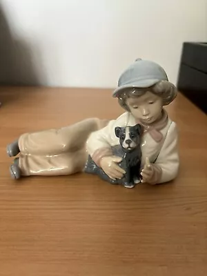 Buy My Pal 1149 Nao By Lladro Young Boy Small Dog Figurine Ornament Bisque Porcelain • 13.50£