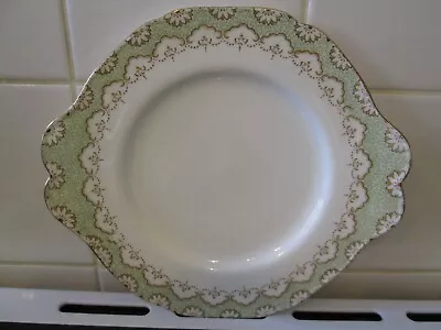 Buy Vintage Beautiful Paragon Fine China England 'Lamorne' Cake Plate Green/gold • 10£