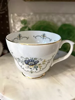 Buy Fenton China Company Tea Cup Royal Blue Flowers English Bone China • 9.48£