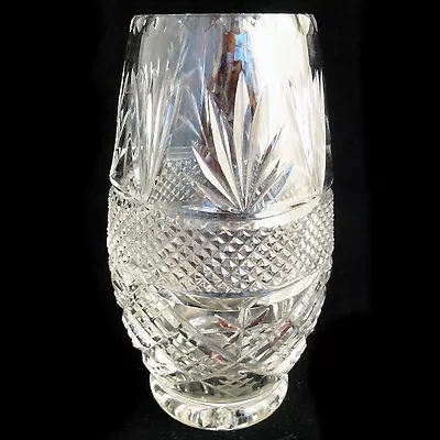 Buy EDINBURGH VASE Hand Cut Crystal 7  Tall NEW NEVER SOLD Made In Scotland • 123.13£