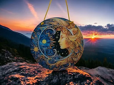 Buy 15cm Luna Whisper Acrylic Suncatcher Wall Hanging Picture Art Moon Space Gifts • 8.49£