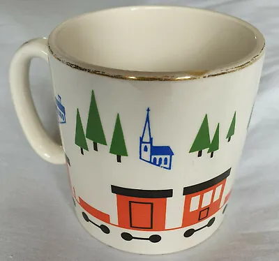 Buy Vintage Lord Nelson Pottery Child's Cup Train Theme • 8.99£