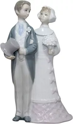 Buy Lladro Porcelain Wedding Day Couple Bride & Groom Marriage Retired Figurine 4808 • 94.87£