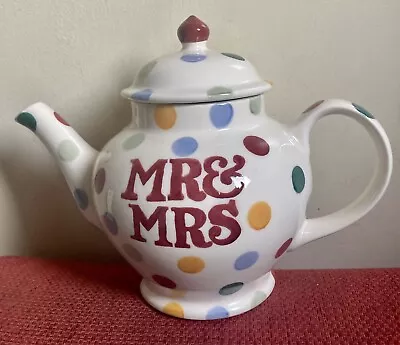 Buy Emma Bridgewater Multi Colour Spot Mr & Mrs Teapot 2 Mug New • 35£