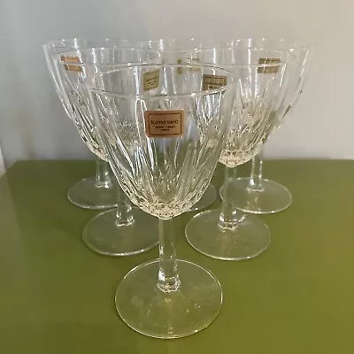 Buy LUMINARC Diamant CRISTAL D'ARQUES-DURAND 5-3/4”Wine Claret Glasses Crystal Set 6 • 27.51£
