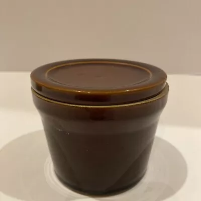 Buy Denby Stoneware Brown Pottery Jar Pot With Lid Vintage England • 6.95£