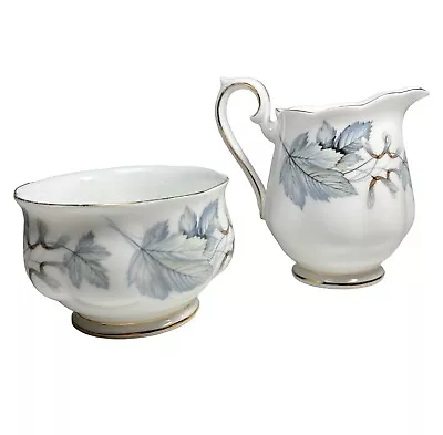 Buy Royal Grafton Fine Bone China Milk Jug And Sugar Bowl  Silver Maple  Pattern • 12.99£
