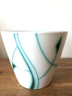 Buy Mid Century Pottery Vase Planter Gouda Liane Dutch 60s Plant Pot 16x13cm • 37.35£
