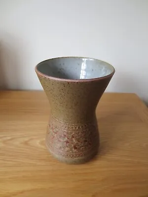Buy Vintage Purbeck Studio Pottery Vase Stoneware 1970s Original Label RETRO • 7.99£