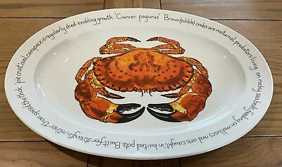 Buy Richard Bramble/jersey Pottery Crab Design 39cms Platter In Exc/con • 54.95£