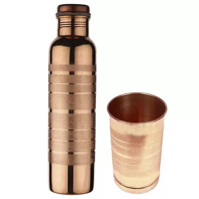 Buy Water Botter Ayurvedic Copper Vessel Silver Touch For Health Benefits Immediatly • 27.02£