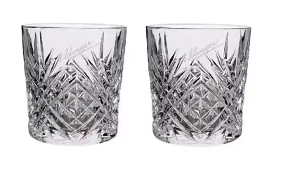 Buy 1 X Schweppes Tumbler Glass Heavyweight Cut Crystal Design Brand New Pub Man • 3£