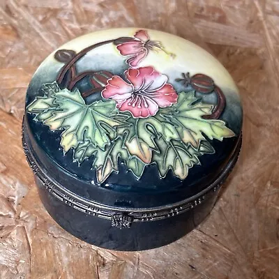 Buy Old Tupton Ware Floral Tube Lined Hinged Large Trinket Box Pot 9.5x6cm • 14.99£
