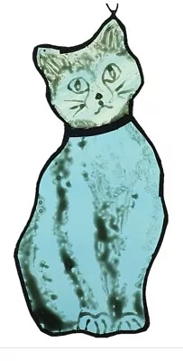 Buy Handmade Stained Glass Cat Suncatcher • 32£
