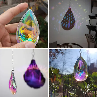 Buy Water Drop Shell Crystal Prism Suncatcher Rainbow Maker Window Hanging Pendant • 3.99£