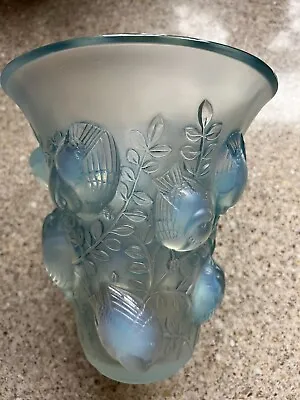 Buy R.lalique St Francois Vase,opalescent ,with Birds,1930,17.5 High,good Condition • 2,200£
