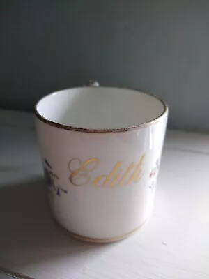 Buy Copeland Antique Porcelain China  Handpainted Gilded EDITH Cabinet Cup Mug  • 30£