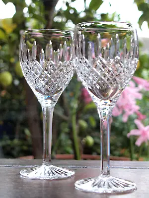 Buy Stuart Crystal Shaftesbury White Wine Glasses Pair Vintage, 6 7/8  Tall • 50£