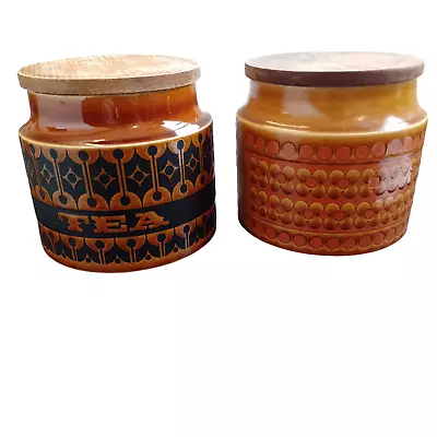 Buy 2X Hornsea Saffron Storage Jars • 12.99£