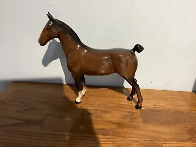 Buy BESWICK BROWN SHORT TAILED HACKNEY HORSE FIGURINE In Excellent Condition- RARE • 65£
